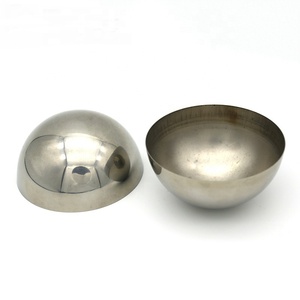 Demi-boule creuse en acier inoxydable, grande hémisphère creuse en acier inoxydable, demi-sphère en acier inoxydable - Product Image 5