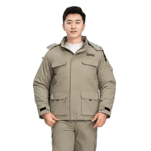 DFW0216 Uniformes d'hiver antistatiques kaki à maintien de la chaleur pour électriciens - Product Image 6