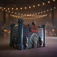 WINSUN Personnalisé Gonflable Halloween Escape Room Jeu Interactif Location Commerciale Équipement Extérieur
