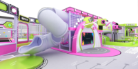 Proyecto de Circuitos Deportivos Ninja, Diseño Personalizado Directo de Fábrica, Parque de Aventuras con Paredes de Escalada Estilo Mario, Área de Juegos Interior para Niños