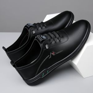 Chaussures de créateur haut de gamme American Cup pour hommes, baskets en cuir véritable, style course et marche, baskets en cuir patchwork - Product Image 2