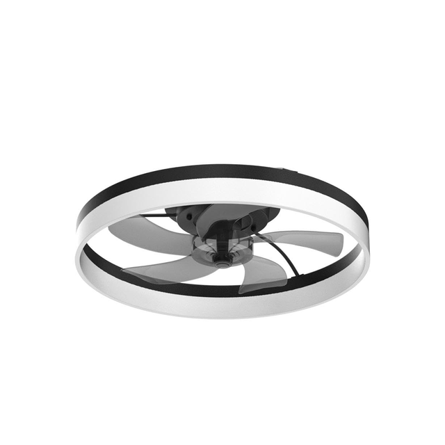 19.7 Inch 6 Wind Speeds Smart Morden Led Ceiling air Fan with Ring Three Led Light Lights Inverter Effect Lamp Remote