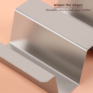 Soporte para <span class=keywords><strong>Tacos</strong></span> de Acero Inoxidable - Perfecto para <span class=keywords><strong>Tacos</strong></span> Mexicanos, Sándwiches, Panqueques y Más - Product Image 5