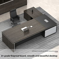 Ensemble de bureau et chaise de direction moderne minimaliste haut de gamme pour usage professionnel, en bois, pour managers et présidents