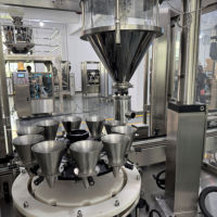 Venta caliente proteína automática leche en polvo línea de llenado de grasa tarro máquina precio