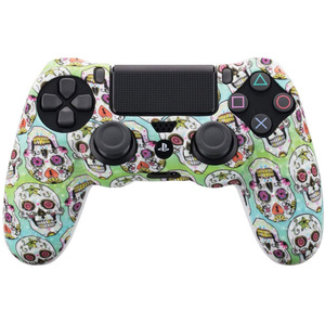 Ngụy trang Trường Hợp Graffiti Studded Dots Silicone Gel Cao Su Da cho Sony PS4 Slim Pro Điề<span class=keywords><strong>u</strong></span> Khiển Camo Bìa Trường Hợp - Product Image 2