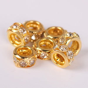 Zircon Alloy Spacer <strong>Beads</strong> for Jewelry Making Metal Loose <strong>Beads</strong> for <strong>Bracelets</strong> Necklace DIY Charms Jewelry Findings - Product Image 6