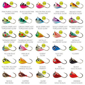 بيع بالجملة:-7 ~-التنغستن لتصيد الأسماك في فصل الشتاء تصميم قطرة المطر بألوان مطلية للاستخدام النهري - Product Image 4