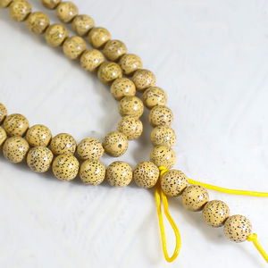 Hainan Bodhi Seed Beads 108pcs 9 10 11mm Chicken Oil Yellow Round Old Seeds for Collection and Religious Ceremonies - Product Image 3