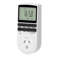 Wattsave Prise australienne 240V 10A, interrupteur horaire numérique d'intérieur, économiseur d'énergie, IP22, matériau PC, garantie 1 an, certifié CE