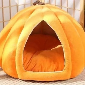 <span class=keywords><strong>Cama</strong></span> para Gatos con Diseño de Calabaza, para las Cuatro Estaciones, Cálida, Artículos para el Hogar de Mascotas, Venta al Por Mayor Directa de Fábrica, Compatible con OEM - Product Image 3