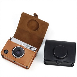 Bolsa de cuero Caiul para cámara <span class=keywords><strong>Fujifilm</strong></span> <span class=keywords><strong>Instax</strong></span> <span class=keywords><strong>Mini</strong></span> EVO, funda protectora completa con correa, bolsa para <span class=keywords><strong>Instax</strong></span> <span class=keywords><strong>Mini</strong></span> al por mayor - Product Image 1
