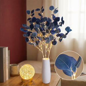 <span class=keywords><strong>Guirnaldas</strong></span> <span class=keywords><strong>de</strong></span> Eucalipto y Hojas <span class=keywords><strong>de</strong></span> Manzano en Tonos Otoñales Coloridos para Decoración <span class=keywords><strong>de</strong></span> Acción <span class=keywords><strong>de</strong></span> Gracias, Bodas y Navidad - Product Image 1
