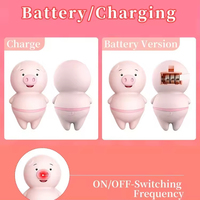 Nouveau Vibrateur Clitoridien Rose Mini Cochon Sans Fil à Recharge USB, 6 Fréquences, Effet Lèche-Langue, Offre Spéciale