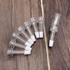 Flacon en verre à col serti de 10 ml avec bouchon compte-gouttes en plastique transparent de 13 mm et 20 mm pour sérum à <span class=keywords><strong>l</strong></span>'<span class=keywords><strong>acide</strong></span> <span class=keywords><strong>hyaluronique</strong></span> - Product Image 1