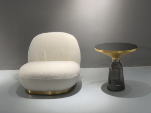 Muebles para el hogar pacha sillas fauteuil de tela muebles de piel de oveja blanca de la cubierta de tela Silla de acento - Product Image 3