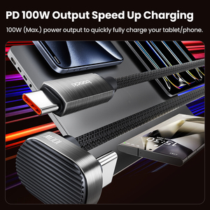 Toocki nuovo stile PD 100W a forma di <span class=keywords><strong>U</strong></span> cavo a gomito tipo <span class=keywords><strong>C</strong></span> ricarica rapida Usb dati per il gioco - Product Image 3