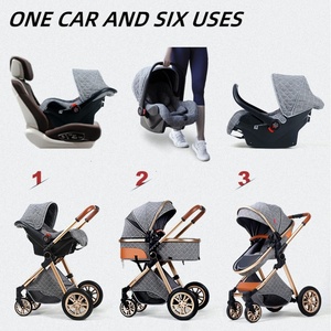 Di alta qualità 3 In 1 <span class=keywords><strong>passeggino</strong></span> per bambini di lusso con paesaggio alto bambino <span class=keywords><strong>culla</strong></span> per bambino marsupio Kinderwagen <span class=keywords><strong>passeggino</strong></span> - Product Image 5