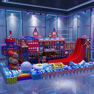 <b>Swinging</b> London Theme Indoor Playground Equipment Children's Castle Adventure <b>Slide</b> Amusement Equipment Dealer - Product Image 2