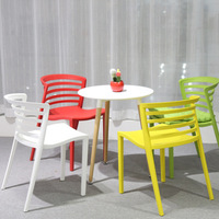 Chaises de salle à manger empilables en plastique PP, modernes, pour salon, chambre, cuisine, extérieur, restaurant, Axcellent RT-C006