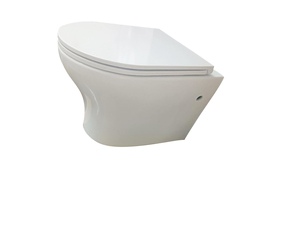 Trivello nascosto a parete <span class=keywords><strong>WC</strong></span> bagno senza montatura in ceramica Custom lavabo Retrete commerciale moderno pezzo unico scatola di cartone - Product Image 2