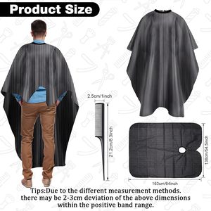Capa de Peluquería con Logotipo Personalizado, Impermeable, Antiestática, Diseño Personalizado de Fábrica, Capa de Barbero para Corte de Cabello, Poliéster - Product Image 2