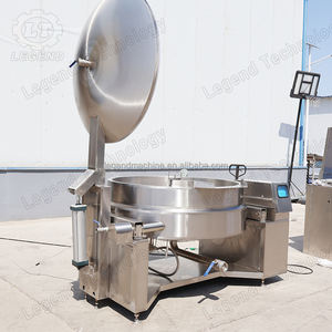 Inclinable Auto Remuer Huile Gainé Pot (Olla Con Camisa De Aceite)100-600L Chauffage Industriel Électrique/Gaz/Vapeur Réservoir De Mélange Gainé - Product Image 4