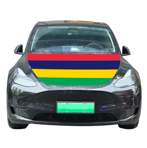Housse de capot de <span class=keywords><strong>voiture</strong></span> avec drapeau de l'île <span class=keywords><strong>Maurice</strong></span>, élastique, patriotique, bannière de capot de <span class=keywords><strong>voiture</strong></span>, drapeau de capot moteur de l'île <span class=keywords><strong>Maurice</strong></span> - Product Image 2