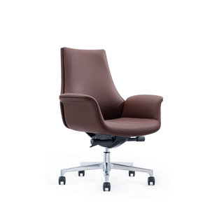 Chaise de bureau de direction ergonomique en cuir PU moderne pour le travail - Product Image 1