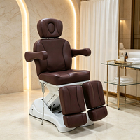 Fauteuil de podologie électrique de luxe à 2 moteurs, mobilier de salon pour examen médical et traitement