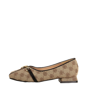 Nuevos Estilos Coreanos 2026 de Zapatos Planos de Mujer con Punta Cuadrada y Diseño de Patchwork, Tacones Bajos, Pantuflas Cómodas para Exteriores - Product Image 1
