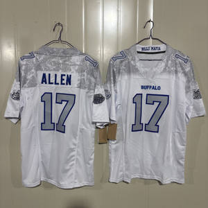 Großhandel Hochwertige Neue Stile American Football Trikot Herren Besticktes Rugby Trikot Bills Team Trikots - Product Image 4