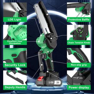 Professional 20V Cordless Chainsaw DIY Industrial Grade <b>Power</b> Tool for Wood Cutting US Local Warehouse Battery Included CS-150T- - Product Image 3