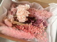Boîte artisanale de fleurs roses, fleurs séchées DIY pour créer vos propres centres de table, kit artisanal de Noël, mariage bohème