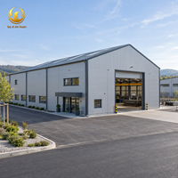 Bâtiment d'usine de fabrication d'acier à grande portée, atelier industriel, structure métallique préfabriquée, usine préfabriquée