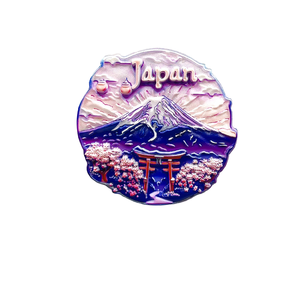 Imán ecológico de la ciudad de Japón, pegamento que cae, Deco, artesanía de madera tridimensional para refrigerador, artesanía de resina conmemorativa turística - Product Image 1