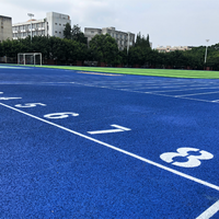 Piste de course synthétique rouge, épaisseur 13 mm, pour stade sportif, solution de piste athlétique toutes saisons ASHER AR-FPU01