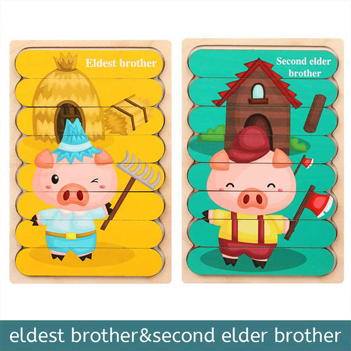 Wholesale Products China Wood Animal Puzzle Wooden Jigsaw Puzzles, Wooden Puzzles Jigsaw, 3D Wooden Jigsaw Puzzle for Kids