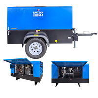 Compresseur d'air à vis diesel avec moteur PLC 375 425 460 550 600 650 CFM 12-30 Bar pour l'exploitation minière, le forage, le sablage et la construction