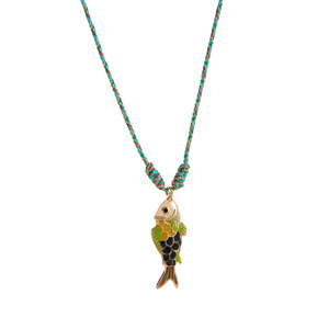Collana con Ciondolo a Forma di Pesce Marino in Acciaio Inossidabile, Design Marino Colorato, Gioiello per il Collo Opzionale - Product Image 3