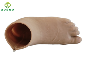 Fisioterapia dispositivos médicos <span class=keywords><strong>Cass</strong></span> I pierna prótesis Pie de silicona, pie artificial de silicona cosmética para personas discapacitadas - Product Image 3