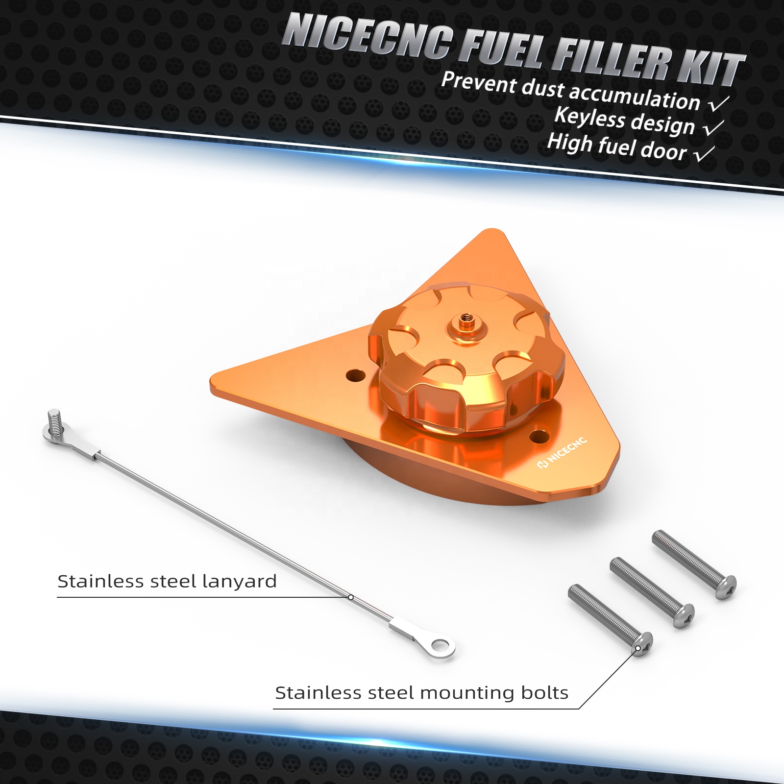 Nicecnc Fuel Tank Filler Neck Kit for KTM 690 Enduro/r