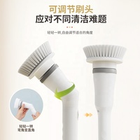 Poignée extensible sans fil maison nettoyage brosse magique électrique essorage brosse électrique épurateur de sol pour toilette fenêtre salle de bain propre