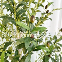 Plantes artificielles en plastique, oliviers détachables, bonsaï, plante artificielle en pot pour décoration extérieure