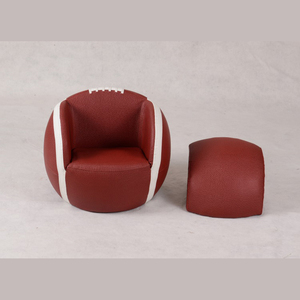 Meubles pour enfants en cuir de football/canapé/chaise et pouf pour enfants - Product Image 1