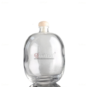 <span class=keywords><strong>Moins</strong></span> <span class=keywords><strong>cher</strong></span> 100ML 250ML 500ML clair/givré vide fruits vin bouteilles en verre vin liqueur esprit Vodka Gin rhum bouteille de stockage avec liège - Product Image 5