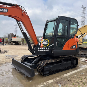 Excavatrice d'occasion de marque coréenne Doosan dx60, moteur Yanmar 4TNV94L, mini-excavatrice sur chenilles de 6 tonnes, capacité de godet de 0,21 m³, modèles dx50 dx63 dx75 - Product Image 6