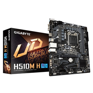 GIGABYTE <span class=keywords><strong>H510M</strong></span> H Ultra Micro-ATX Intel LGA 1200 DDR4 DIMM 64 Go Graphiques Intégrés Double SATA AGP 2X Ports Nouveau Ordinateur de Bureau - Product Image 1