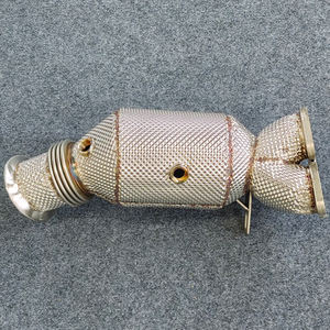 Nuevo Estilo de Tubo de Escape con Aislamiento Térmico para BMW 335i E90/E92/E93 3.0T N55 2009-- SS304 Tubo de Escape de Flujo <span class=keywords><strong>Libre</strong></span> con Catalizador en Stock - Product Image 1