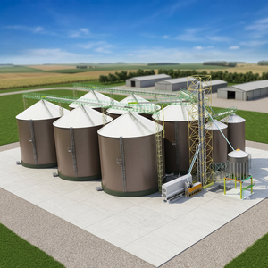 Nouveau Silo de Stockage de Grains à Fond Conique en Acier Galvanisé 500T 1000T Système de Silo Agricole Automatique pour Usage Agricole Garantie 2 Ans - Product Image 3